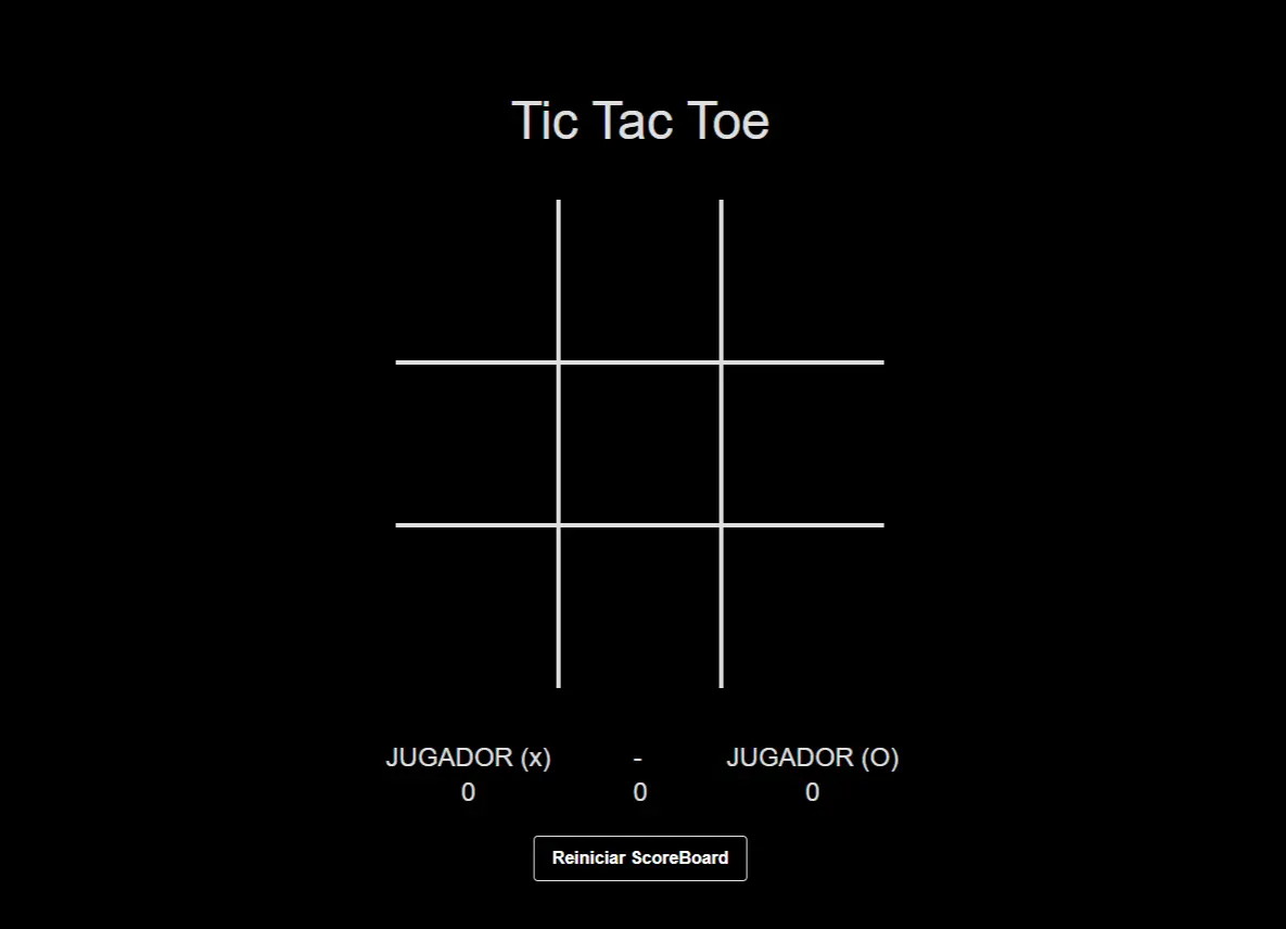 Captura de pantalla de TicTacToe